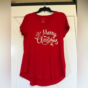 Apt. 9 Red Merry Christmas Tee